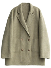 Double Breasted Woolen Coat