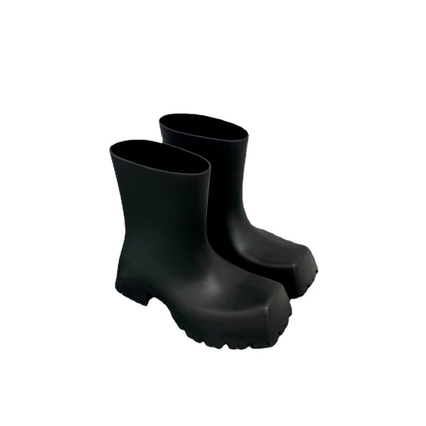 Square Toe Thick Sole Rain Boots