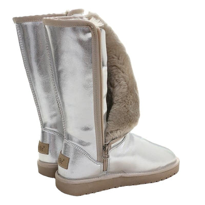 Soft Leather Snow Boots