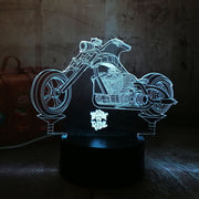 MOTORCYCLE COLORFUL 3D LIGHT