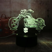 MOTORCYCLE COLORFUL 3D LIGHT