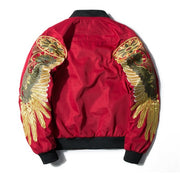 Wing Embroidery Baseball Uniform Jacket