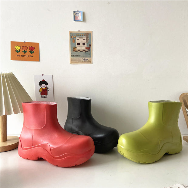 Non Slip Chunky Platform Rain Boots