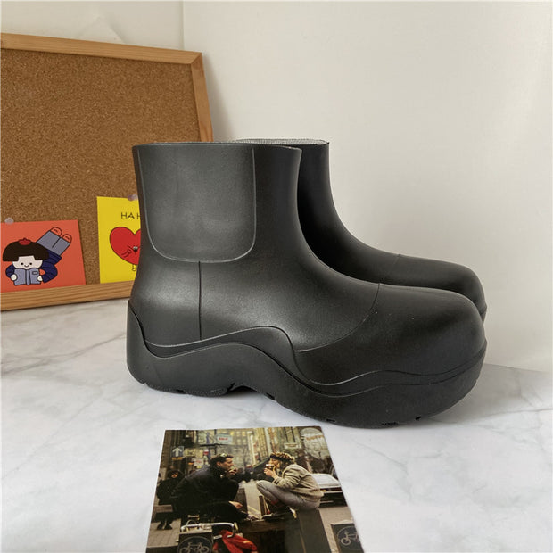 Non Slip Chunky Platform Rain Boots