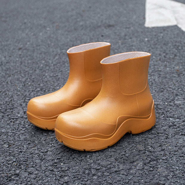 Non Slip Chunky Platform Rain Boots