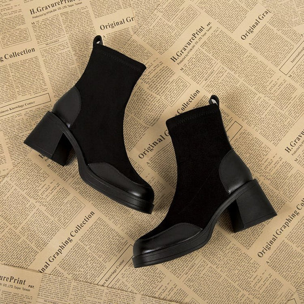 Chunky Heel Boots