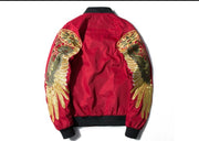 Wing Embroidery Baseball Uniform Jacket