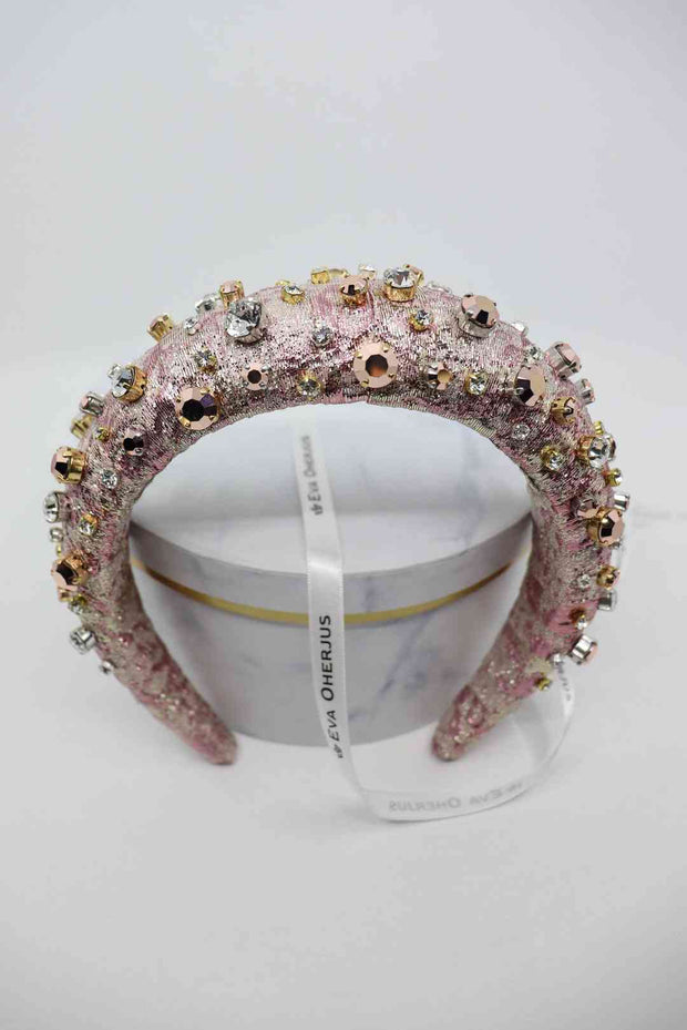 High Headband Abby with Swarovski and Preciosa Crystals