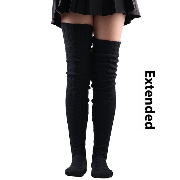 Over Knee Knitted Stockings