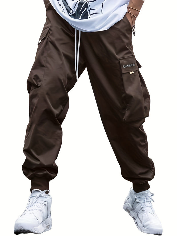 Plus Size Cargo Multi Pocket Men's Casual Pants