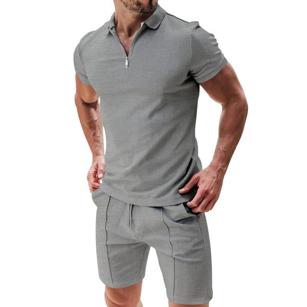 2 Piece Casual Waffle Suit - Jo-Bolt-Store