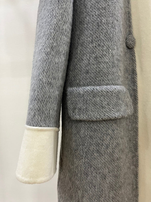 Double Breasted Long Woolen Coat