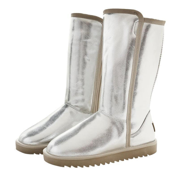 Soft Leather Snow Boots