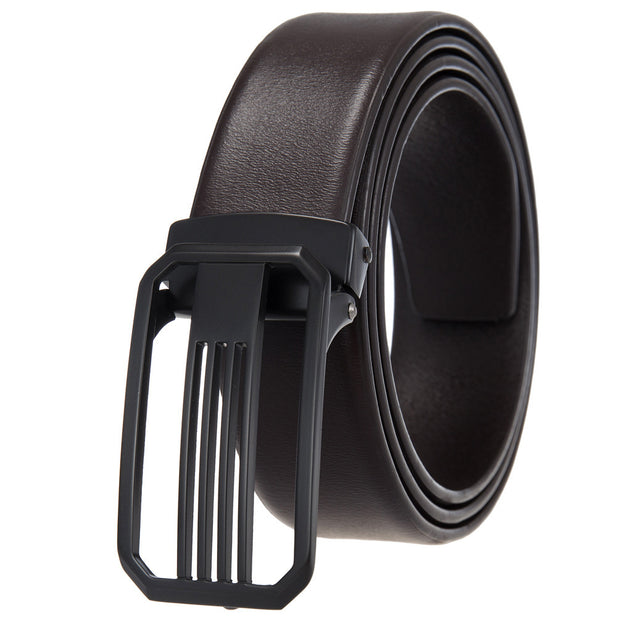 Pin Buckle Belt Two Layer Cowhide