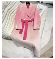 Gradient Color Wool Coat