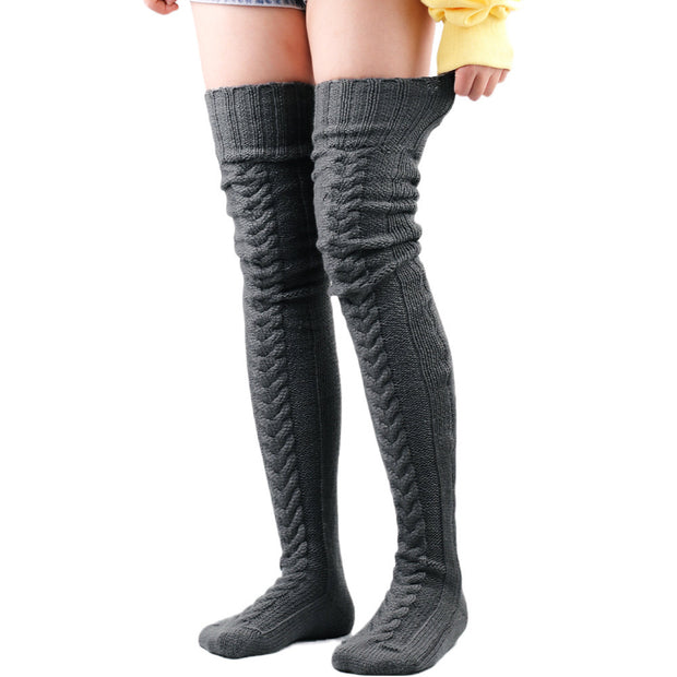 Over Knee Knitted Stockings