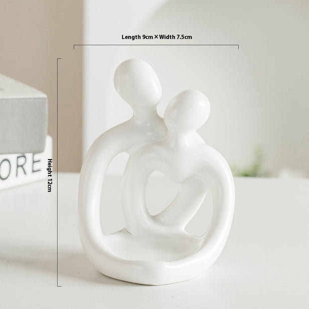 Ceramic Couple Candlestick