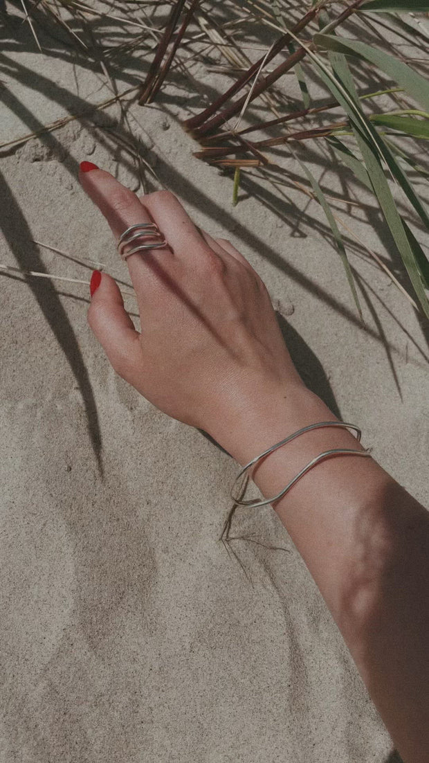 Reef Break Wave Ring - Silver