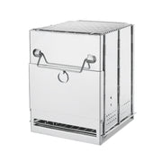 Outdoor Square Wood Stove Mini Stainless Steel Folding