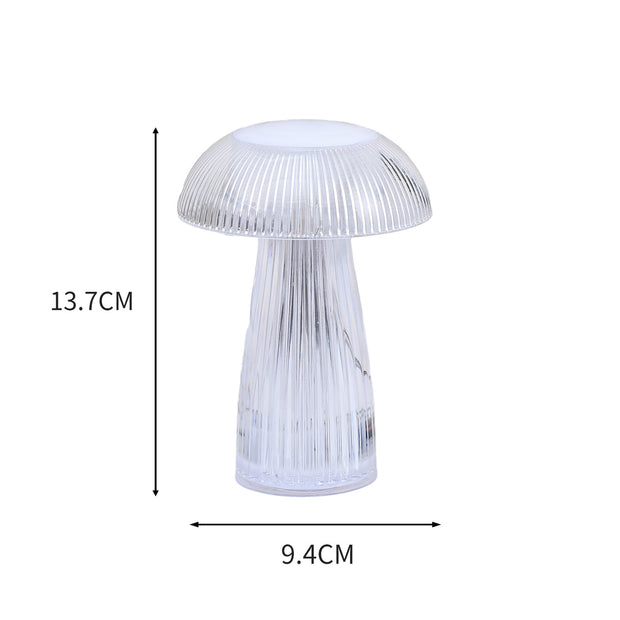 Dimensions of mushroom atmosphere lamp: 13.7cm x 9.4cm