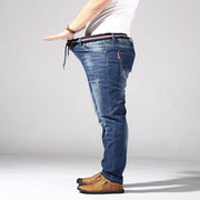 Plus Size Men's Loose Waist Jeans