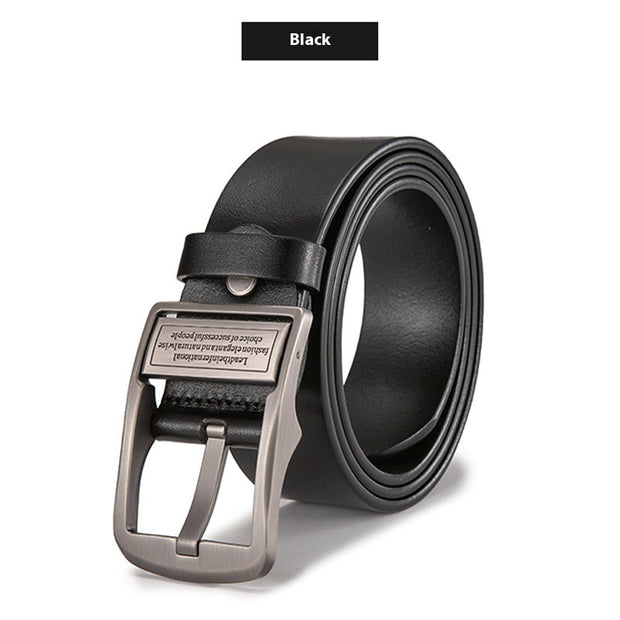 Genuine Leather Retro Alloy Buckle Belt