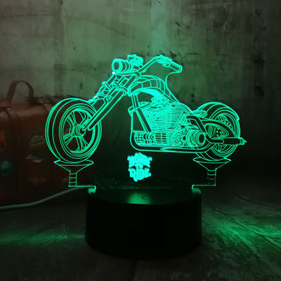 MOTORCYCLE COLORFUL 3D LIGHT