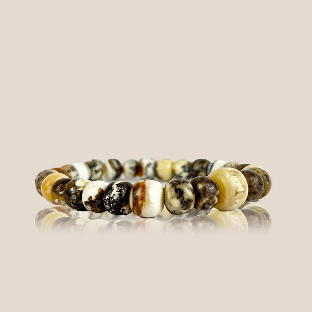 Amber Bracelet White Letters - Jo-Bolt-Store