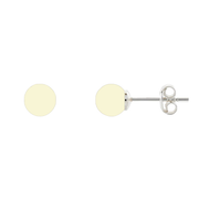 WHITE AMBER EARRINGS