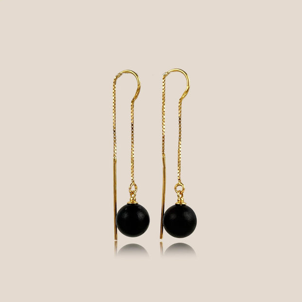 Black Amber Earrings Black Berry - Jo-Bolt-Store