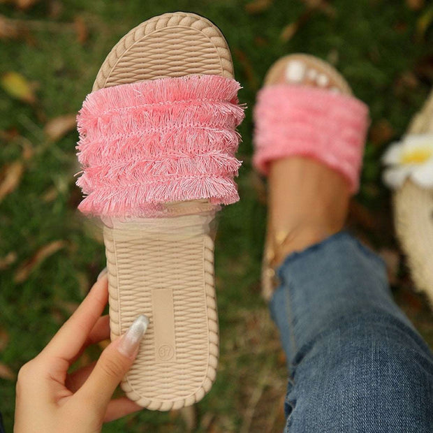 Comfortable EVA Beach Tassel Flat Sandals - Jo-Bolt-Store