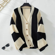 Contrast Color Striped Women's Sweater - Jo-Bolt-Store