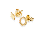 Celestial Sun Stud Earrings
