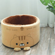 Cute Design Round Plush Creative Pet Nest - Jo-Bolt-Store