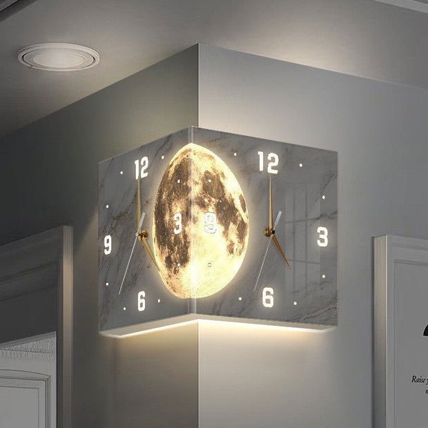 Double Sided Luminous Creative Clock - Jo-Bolt-Store