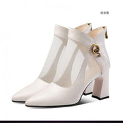 Hollow Thick Heel High Heel Large Size Shoes - Jo-Bolt-Store