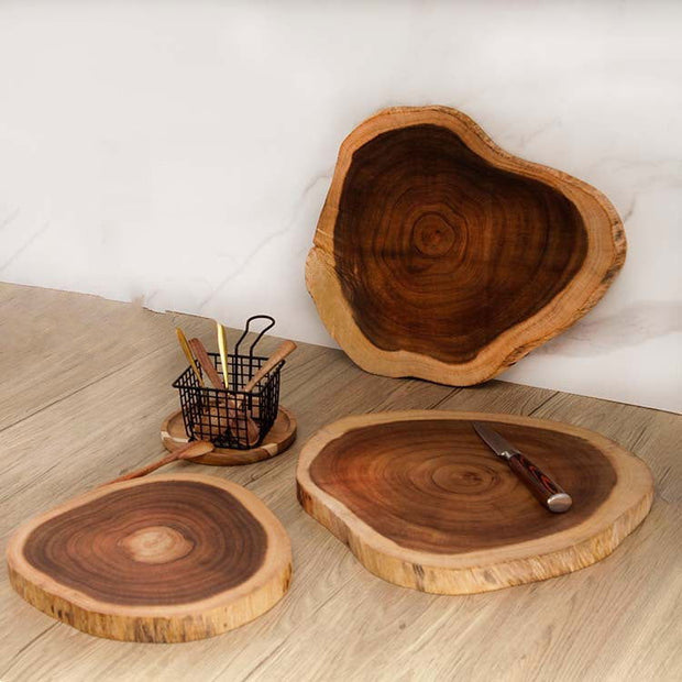 Home Fashion Acacia Wood Irregular Board - Jo-Bolt-Store