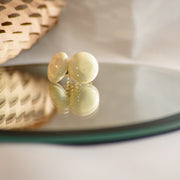 925 Silver White Baltic Amber Earrings Laume