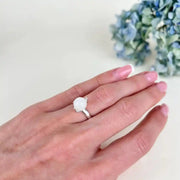 Moonstone Ring, Sterling Silver 925 Moon on Your Hand