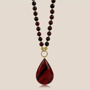 Amber Necklace 53cm, Gold-Plated Sterling Silver 925 Vysnele