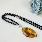 Amber Necklace 70cm, Sterling Silver 925 Liepaitė