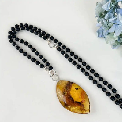 Amber Necklace 70cm, Sterling Silver 925 Liepaitė