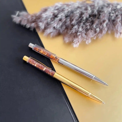 Pen With Amber Pieces