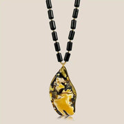 Amber Necklace 62cm, Gold-Plated Sterling Silver 925 - Amber Contrasts