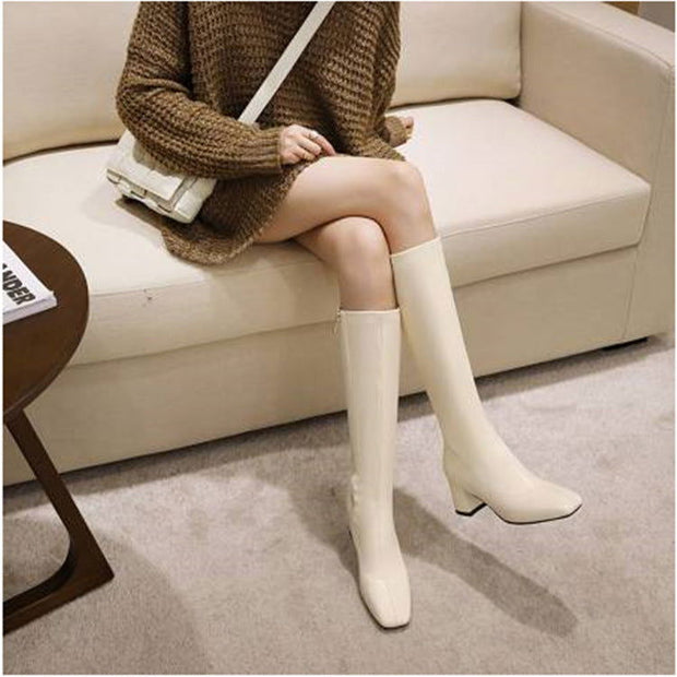 Large Size Tall But Knee-long Skinny Boots - Jo-Bolt-Store