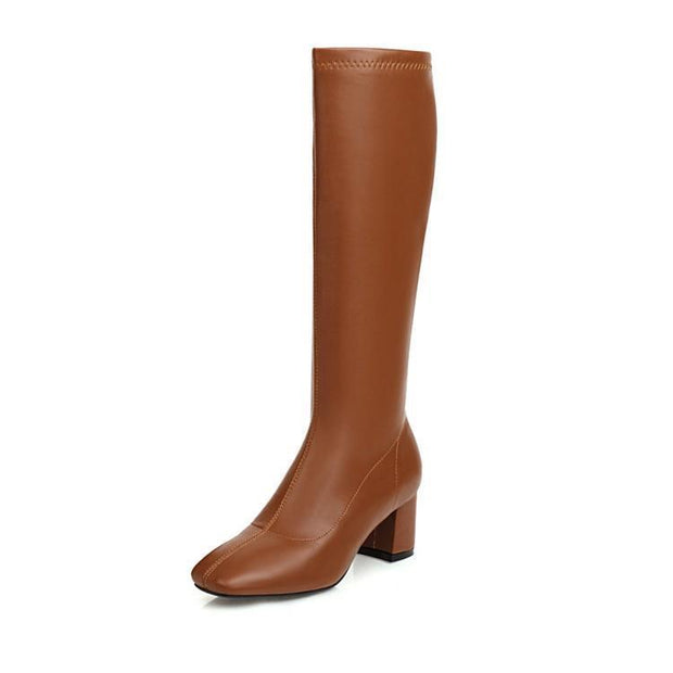Large Size Tall But Knee-long Skinny Boots - Jo-Bolt-Store