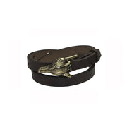 Leather Bronze Matte Wolf Bracelet - Jo-Bolt-Store