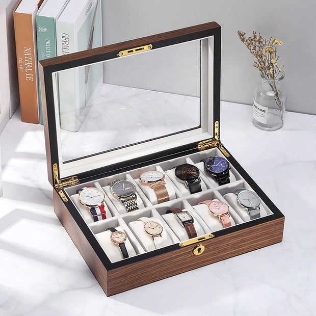 Light luxury wooden watch storage box with large capacity - Jo-Bolt-Store