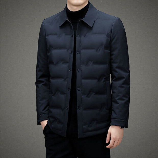 Lightweight Down Jacket Winter White Duck Down Warm Men's Short Coat - Jo-Bolt-Store