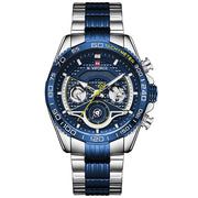 Lingxiang 9185 Men'S Watch Six-Pin Steel Band Watch Men'S Watch Calendar Watch Sports Watch - Jo-Bolt-Store
